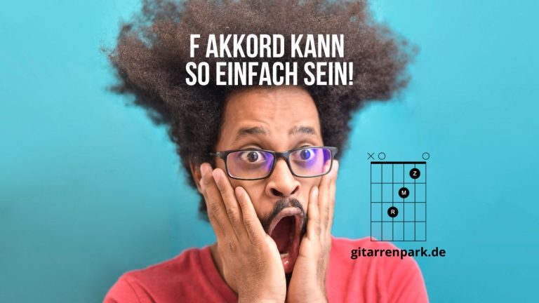 F Akkord Gitarre