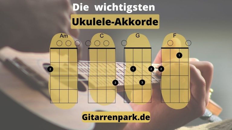 Ukulele Akkorde - Ukulele griffe